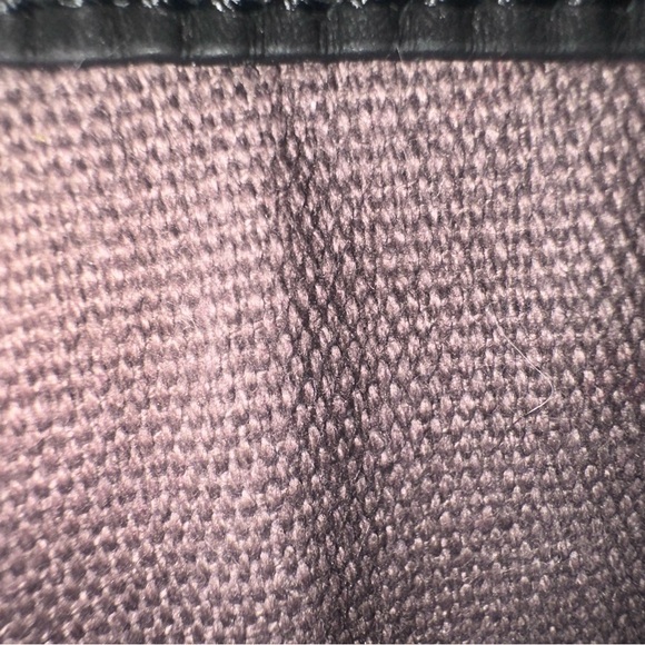 NWT J. Crew Cream & Black Genuine Leather Tote Satchel w/ Accessory Pouch - Picture 17 of 17